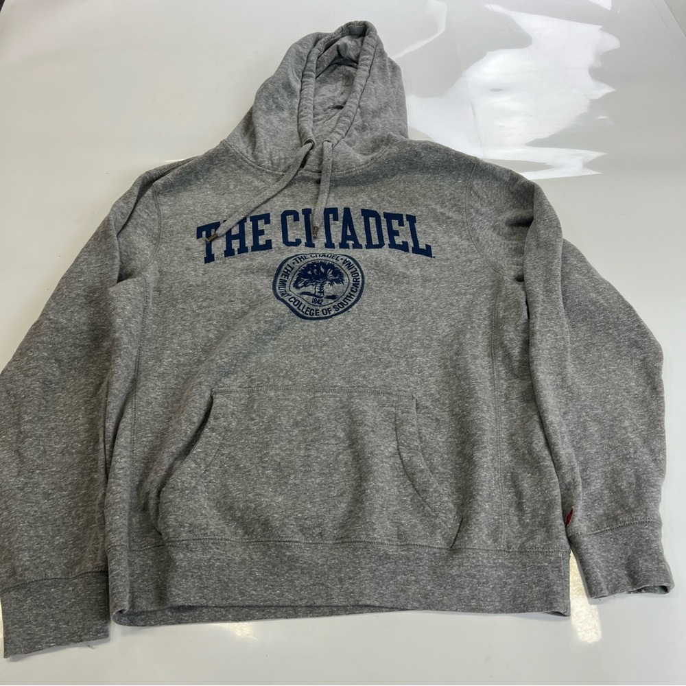 Triblend men’s gray hoodie L m144-39